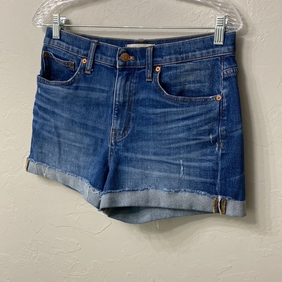 Madewell high rise denim shorts size 27 - Picture 3 of 9
